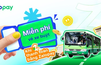 Miễn phí vé xe buýt khi thanh toán qua ứng dụng Zalopay