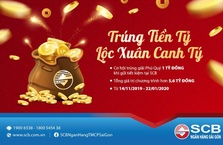"Trúng tiền tỷ - Lộc xuân Canh Tý” cơ hội trúng 1 tỷ cùng SCB