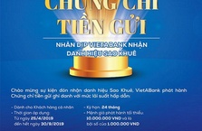 PHÁT HÀNH CHỨNG CHỈ TIỀN GỬI NHÂN DỊP VIETABANK NHẬN DANH HIỆU SAO KHUÊ