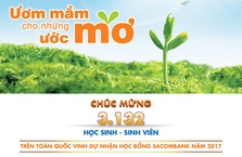 Sacombank trao hơn 3100 suất học bổng cho học sinh - sinh viên trên toàn quốc