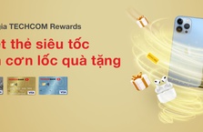 "Quẹt thẻ siêu tốc, đón cơn lốc quà tặng", trúng Iphone 13 Pro Max và hàng trăm giải thưởng cùng Techcom Rewards