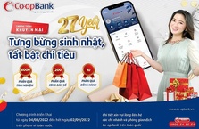 Co-opBank triển khai chương trình khuyến mại: Tưng bừng sinh nhật, tất bật chi tiêu