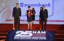 Sacombank nhận giải thưởng Thương Hiệu Mạnh Việt Nam 2016