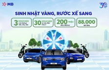 MB phát triển chương trình gửi tiền “Sinh nhật vàng – Rước xế sang”