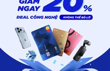 Giảm cực sâu 20% Deal Công nghệ với MB Mastercard