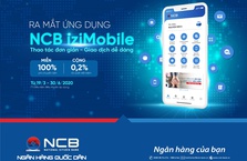 Ứng dụng NCB iziMobile thu hút người dùng