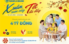 Cơ hội nhận lộc xuân lên đến 4 tỷ đồng khi giao dịch tại Nam A Bank