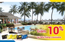 Giảm 10% tại nhà hàng bia tươi Louisiane cho chủ thẻ BIDV