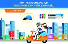Tặng nón bảo hiểm sành điệu khi mở thẻ Sacombank JCB