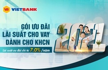 Khách hàng được ưu đãi lãi suất chỉ từ 7%/năm tại Vietbank