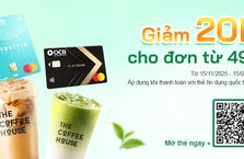 Giảm 20.000 VND tại The Coffee House với thẻ tín dụng OCB