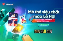 Hoàn đến 700.000 VNĐ cho khách hàng mở thẻ tín dụng VPBank