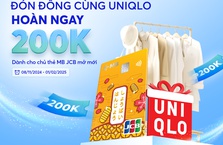 Tặng 200K khi mở mới và chi tiêu thẻ MB JCB tại UNIQLO