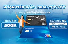 Thêm ưu đãi hoàn tiền cho chủ thẻ Sacombank