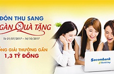 "Đón Thu Sang - Ngàn Quà tặng" với Sacombank