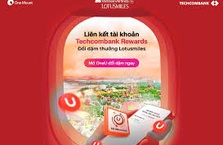Ưu đãi lên tới 2 triệu điểm thưởng trên Techcombank Rewards khi mua vé máy bay Vietnam Airlines