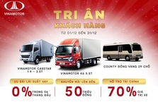 Tổng công ty Công nghiệp ôtô Việt Nam – Vinamotor kết hợp với Ngân hàng Thương mại cổ phần Đông Nam Á – SeABank và hệ thống Đại lý Vinamotor chính hãng trên toàn quốc thực hiện chương trình Tri ân khách hàng nhân dịp cuối năm.