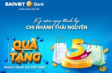 BAOVIET Bank tặng quà cho khách hàng gửi tiết kiệm