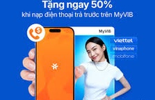 Nhận ngay ưu đãi nạp điện thoại giảm 50% cho Khách hàng mới