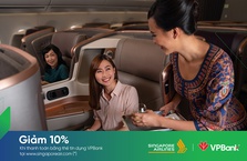 Singapore Airlines: Ưu đãi 10% cho chủ thẻ tín dụng VPBank