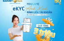 Minigame eKYC - Ảnh xinh rinh liền tài khoản