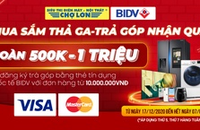 MUA SẮM THẢ GA – TRẢ GÓP NHẬN QUÀ CÙNG BIDV
