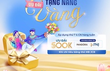 Ưu đãi giảm 500K tại PNJ và Pandora khi thanh toán bằng thẻ MB JCB