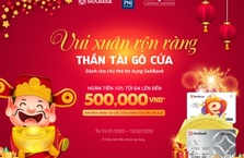 Chủ thẻ tín dụng SeABank mua vàng được hoàn tiền tối đa 500 nghìn đồng