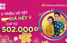 Vietnam Airlines thêm 2 triệu vé Tết giá hết ý từ 502K - MoMo ngay!