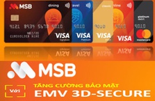 MSB tăng cường bảo mật giao dịch trực tuyến