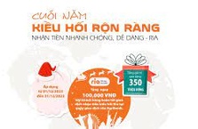 Tặng 100.000 đồng cho khách hàng nhận kiều hối từ RIA tại VIB