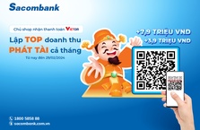 Chủ hộ kinh doanh mở mã VietQR để nhận thưởng lớn từ Sacombank