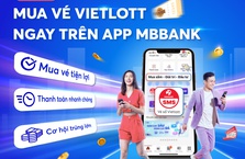 Vietlott SMS đã có mặt trên App MBBank