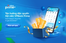 Tặng ngay eVoucher trị giá 50.000 đồng dành riêng đến Hội viên VPBank Prime