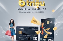 Lướt thẻ MB JCB – Nhận quà tặng đến 6 triệu