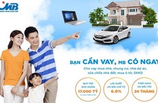MB DÀNH 17.000 TỶ ĐỒNG LÃI SUẤT ƯU ĐÃI CHO KHÁCH HÀNG CÁ NHÂN CÓ NHU CẦU VAY NĂM 2019