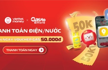 Thanh toán tiền Điện/Nước nhận ngay voucher Gas 50k