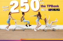 Giảm ngay 250k khi mua sắm online bằng thẻ TPBank
