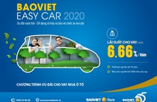BAOVIET Bank phê duyệt cho vay mua ô tô trong 12 giờ