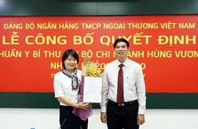 Đảng ủy Vietcombank công bố quyết định chuẩn y Bí thư chi bộ Vietcombank Hùng Vương