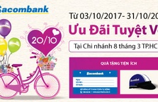 Sacombank ưu đãi đặc biệt cho chủ thẻ Visa Ladies First nhân dịp 20/10