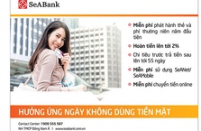 Hưởng ứng tháng không dùng tiền mặt với các ưu đãi hấp dẫn tại Seabank