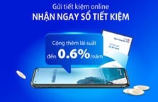 Viet Capital Bank tặng thêm lãi suất đến 0,6%/năm cho khách hàng gửi tiết kiệm online