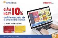 Giảm 10% cho chủ thẻ Visa DongA Bank khi thanh toán tại website Adayroi