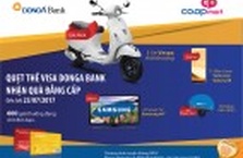 Quẹt thẻ Visa DongA Bank nhận quà đẳng cấp