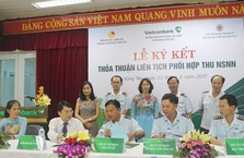 VIETCOMBANK VŨNG TÀU KÝ KẾT THỎA THUẬN THU NSNN VỚI KBNN, CÁC CHI CỤC HẢI QUAN VŨNG TÀU