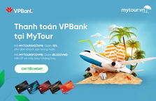 Mytour: Ưu đãi lên đến 15%