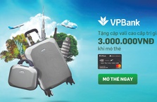 Mở thẻ tín dụng VPBank-Vietnam Airlines - Nhận bộ Vali du lịch cao cấp