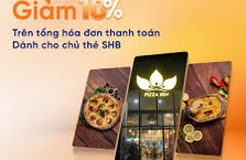 Pizza Sen – Giảm 10% cho chủ thẻ SHB