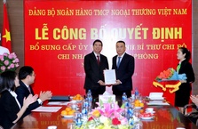 LỄ CÔNG BỐ QUYẾT ĐỊNH BỔ SUNG CẤP ỦY VÀ CHỈ ĐỊNH BÍ THƯ CHI BỘ CHI NHÁNH NAM HẢI PHÒNG